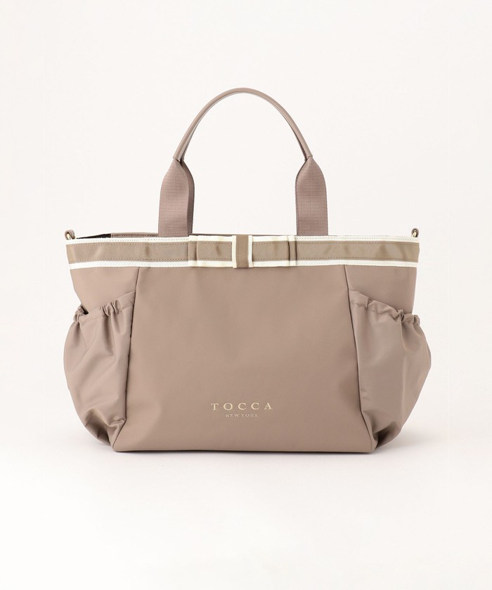 DUAL RIBBON NYLON TOTE L トートバッグ L(505221892) | TOCCA