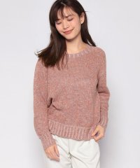 Leilian/カシミヤ混杢調クルーネックニット【BARNA】/505180440