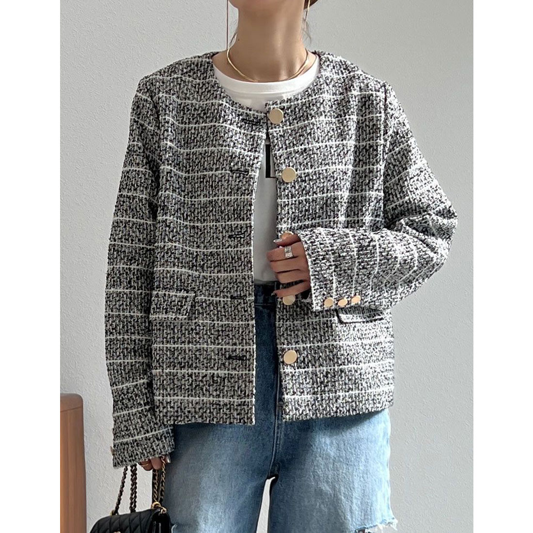 楽天市場】【全品2BUY15%OFFクーポン】ツイードフリンジノー