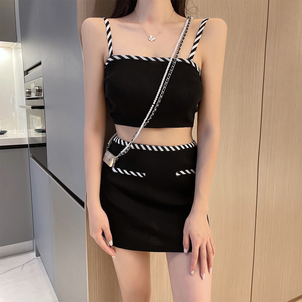 セットアップ キャミソール×ミニスカート セクシー韓国 s6649 キャミソール ミニスカート セットアップレディース セクシー 2
