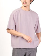 LUXSTYLE/接触冷感ストレッチ半袖ビッグTシャツ/半袖Tシャツ メンズ ビッグシルエット 接触冷感 ストレッチ 無地 カットソー/505225763