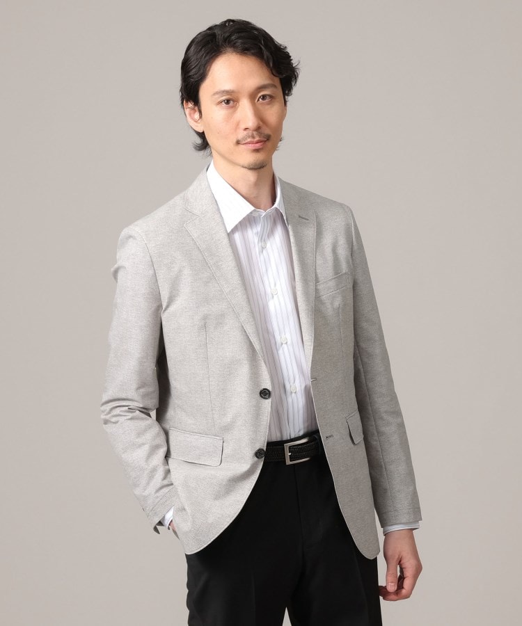 セール】【抗菌防臭】COOL DOTS(R)ドビープリント ジャケット セール】【抗菌防臭】COOL DOTS(R)ドビープリント ジャケット