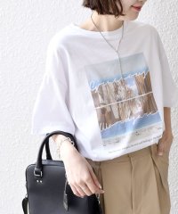 SHIPS WOMEN/《追加予約》* オーガニックコットン フォト ショート スリーブ TEE 24SS ◆/503958934