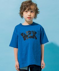 WASK/ロゴパッチワークプリント天竺Tシャツ(100~160cm)/505223322