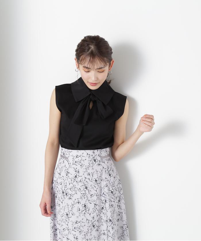 セール 50%OFF】2Wayハイネックリボンカットソー(505227949