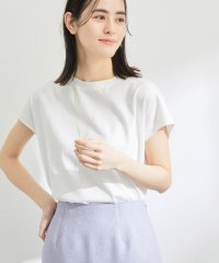 ROPE'/【新色追加】【洗える】アームレットキャップスリーブTシャツ/505229406