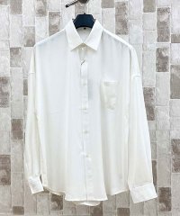 TopIsm/トップイズム TopIsm シャツ メンズ とろみシャツ ドレープ オーバーサイズ ドロップショルダー 無地 男女兼用 ユニセックス 長袖シャツ カジュアルシャ/505231628