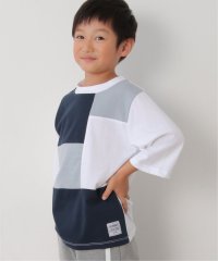 ikka kids/7分袖リップル切り替えTシャツ（120〜160cm）/505001998