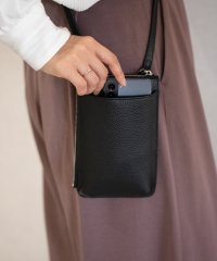 UNGRID bag/本革　スマートショルダーウォレット　お財布機能付きマルチ　ミニショルダーバッグ/505231699