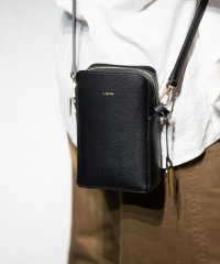 UNGRID bag/キーリングチャーム付き　スマホ＆パスポート入れ　縦長ミニポシェット/505231702