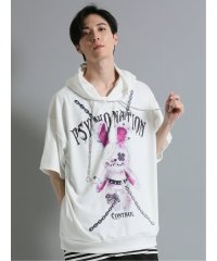 semanticdesign/SD×PSYCHONATION 半袖BIGプルパーカー+タンク アンサンブル 半袖 メンズ Tシャツ カットソー カジュアル インナー ビジネス ギフト プレゼ/505232531