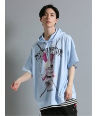 semanticdesign/セマンティックデザイン semanticdesign SD×PSYCHONATION 半袖BIGプルパーカー+タンク アンサンブル 半袖 メンズ Tシャツ カッ/505232531