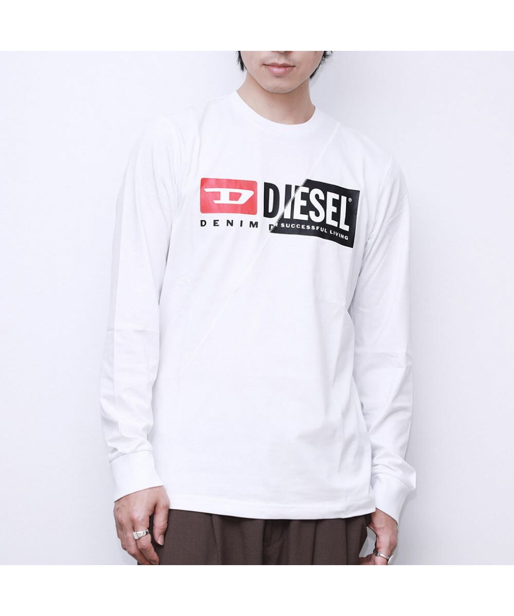 ディーゼル DIESEL T-DIEGO-LS-CUTY Tシャツ メンズ 長袖 ディーゼル DIESEL T-DIEGO-LS-CUTY Tシャツ メンズ 長袖