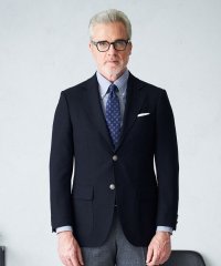 J.PRESS MENS/【ハイランドペピンメリノ】メッシュ3Bブレザー/505233729