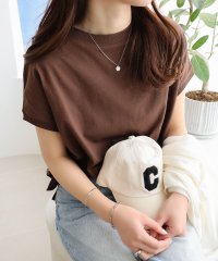 and　Me.../アンドミー andme USAコットン汗染み防止フレンチスリーブTシャツ トップス/503468682