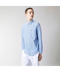 LACOSTE Mens/クールマックスブレンド鹿の子地ストライプシャツ/505172373