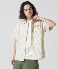 AVIREX/《直営店限定》SHORTSLEEVE STRIPE WORK SHIRT / ストライプ ワークシャツ/505232491