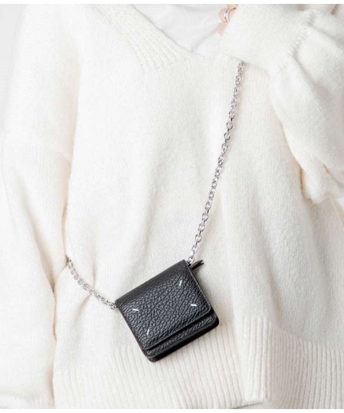 メゾン マルジェラ小銭入れ レディース 財布 スモール チェーンウォレット メゾン マルジェラ MAISON MARGIELA SA3UI0009 P4455 小銭入れ