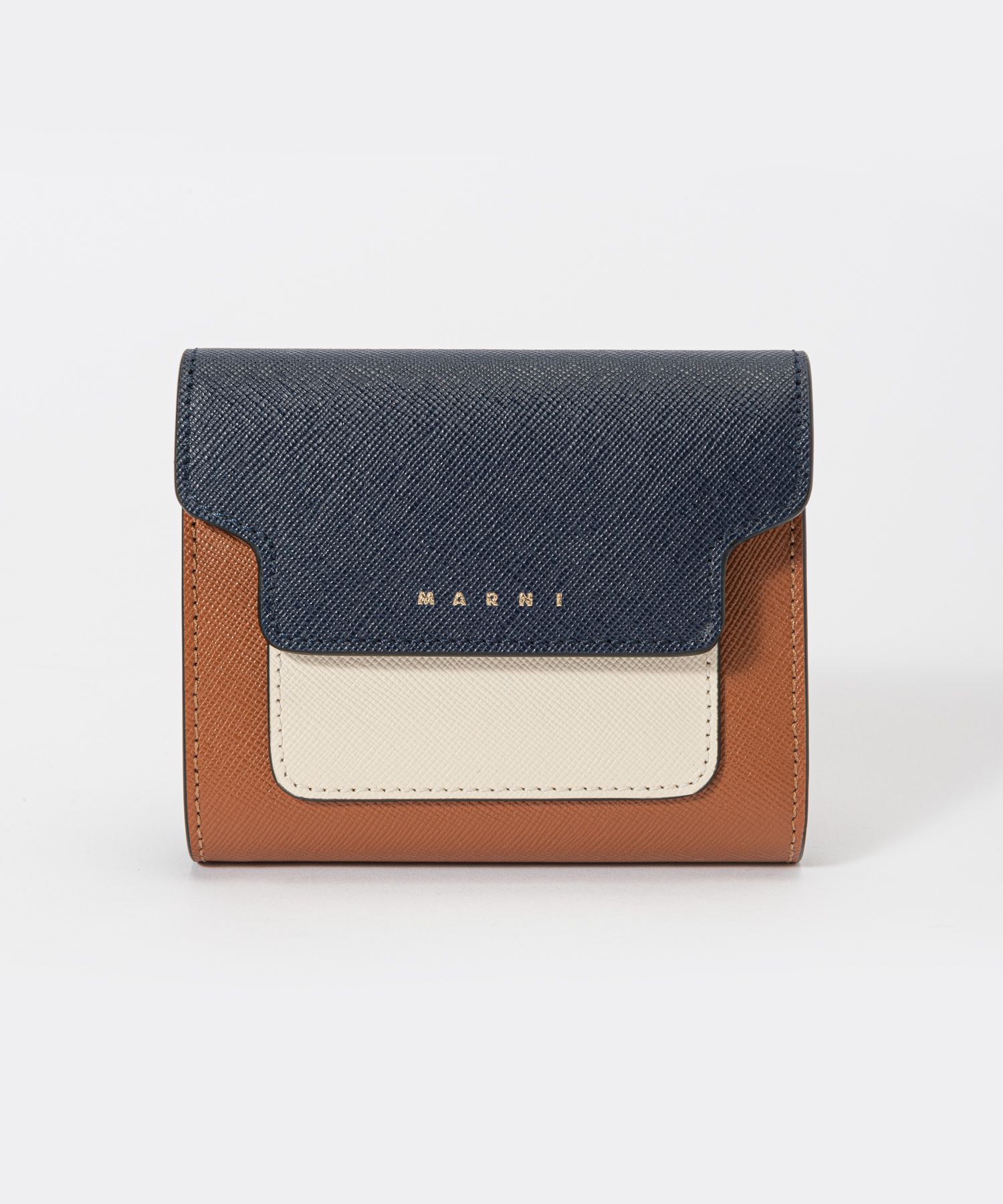 マルニ MARNI PFMO0052U8 LV520 三つ折り財布 TRI FOLD WALLET レディース 財布 ミニ財布 小銭入れ レザー 本革  プレゼン(505235567) | マルニ(MARNI) - d fashion