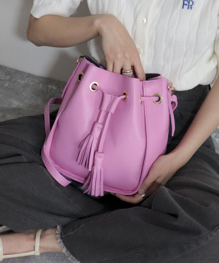 セール 30%OFF】【M ROSE/エムローズ】レザータッセルキンチャク セール 30%OFF】【M ROSE/エムローズ】レザータッセルキンチャク