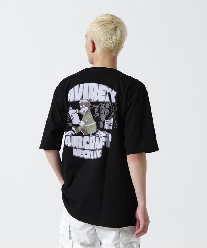 クーポン】《WEB&DEPOT限定》CREW NECK T－SHIRT FLIGHT MECHANIC