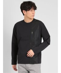 TAKA-Q/スイッチング クルーネック 長袖 メンズ Tシャツ カットソー カジュアル インナー ビジネス ギフト プレゼント/505239440