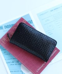 doob London/ドゥーブロンドン doob London [doob London]イタリア ヌメ革 メッシュ ラウンドファスナー 長財布/505239641