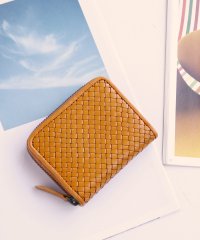 doob London/ドゥーブロンドン doob London [doob London]イタリア ヌメ革 メッシュ ラウンドファスナー コンパクト財布/505239643