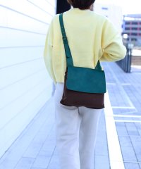 HALEINE/アレンヌ HALEINE [HALEINE]牛革レザーバイカラー ショルダーバッグ/505239805