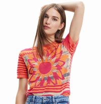 Desigual/デシグアル Desigual 花 ニットTシャツ/505098547
