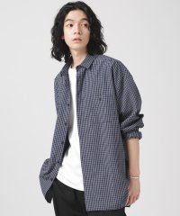 nano・universe/LB.04/WEB限定 ワンポイントワイドチェックシャツ/505121895