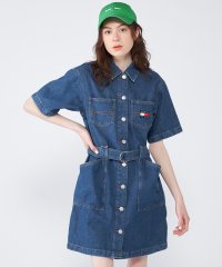 TOMMY JEANS/ベルテッドワーカーシャツワンピース/505235036