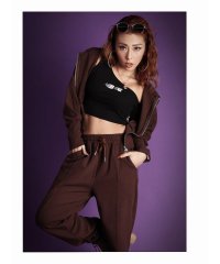 bombshell/ボムシェル bombshell キャミソール・タンクトップ タンクトップ 海外インポート ワンショルダー ショート ヘソ出し ミニ ロゴ ワンカラー 小さめ セ/504835063