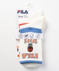 FILA socks Ladies/バスケットボール柄刺繍 ソックス 2足組 レディース/505239196