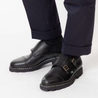 Paraboot/パラブーツ PARABOOT 981412 ビジネスシューズ ウィリアム WILLIAM メンズ レディース シューズ ダブルモンク ブラック noir ローフ/505243084