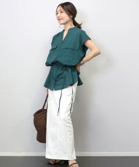 Aletta vita/アレッタ ヴィータ Aletta vita 綿スラブ両ポケシャツチュニック/505243360