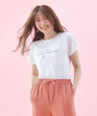 any SiS L/【美人百花6月号掲載】フレンチスリーブロゴ Tシャツ/505243748