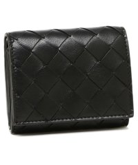 BOTTEGA VENETA/ボッテガヴェネタ 三つ折り財布 フラグメントケース カセット ミニ財布 ブラック ゴールド レディース BOTTEGA VENETA 719424 8425/505243411