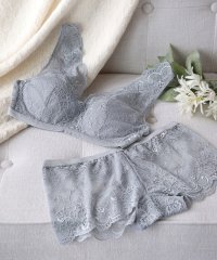 Mon cher pigeon*/モンシェルピジョン Mon cher pigeon* 【2点セット ノンワイヤー】パルコセレーノ ブラレット ショーツ セット S－LL ワイヤレスブラ ボーイ/505243609