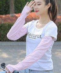 TeddyShop/テディショップ Teddyshop レディース フィンガーホール付きロング丈UVアームカバー/505244986