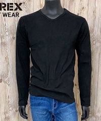TopIsm/トップイズム TopIsm AVIREX アビレックス ロングTシャツ メンズ 長袖 テレコリブ VネックTシャツ 無地 デイリーインナー カットソー/505245880
