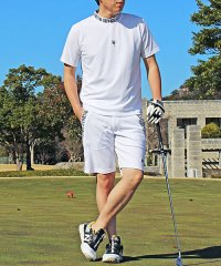 TopIsm/ゴルフウェア セットアップ 上下 メンズ モックネックシャツ GIORNO SEVEN ジョルノセブン ハイネック ゴルフ 吸湿速乾ドライメッシュ ハーフパンツ/505245882