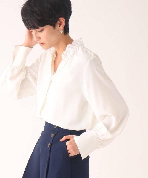 セール 50%OFF】フリルスキッパーブラウス【イージーケア】(505246188) d fashion ドットスキッパーブラウス