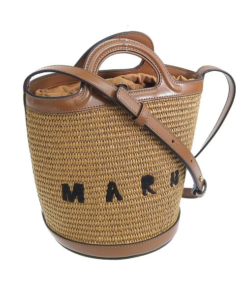 マルニのストローバッグですマルニ TROPICALIA BASKET BAG SMALL