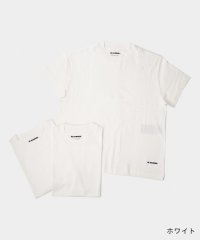 Jil Sander/ジルサンダー Jil Sander J40GC0001 J45048 Tシャツ メンズ レディース 3枚セット 半袖 ラウンドネック 黒 白 カットソー/505242220