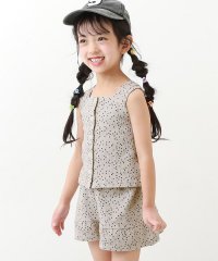 devirock/【セットアップ】ノースリーブトップス＆フリルショートパンツ 子供服 キッズ 女の子 セットアップ オールインワン /505246464