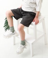 devirock/リネンライク コットン ハーフパンツ 子供服 キッズ 男の子 女の子 ボトムス ハーフパンツ ショートパンツ /505246465