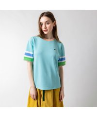 LACOSTE/スリーブボーダーワッフルニットTシャツ/505247017