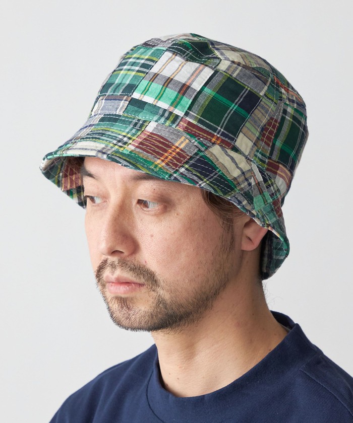 セール 50%OFF】SHIPS: パッチワーク マドラス チェックハット
