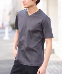 a.v.v (MEN)/【接触冷感/S－XXL】シルケットスムースVネックTシャツ/505145152